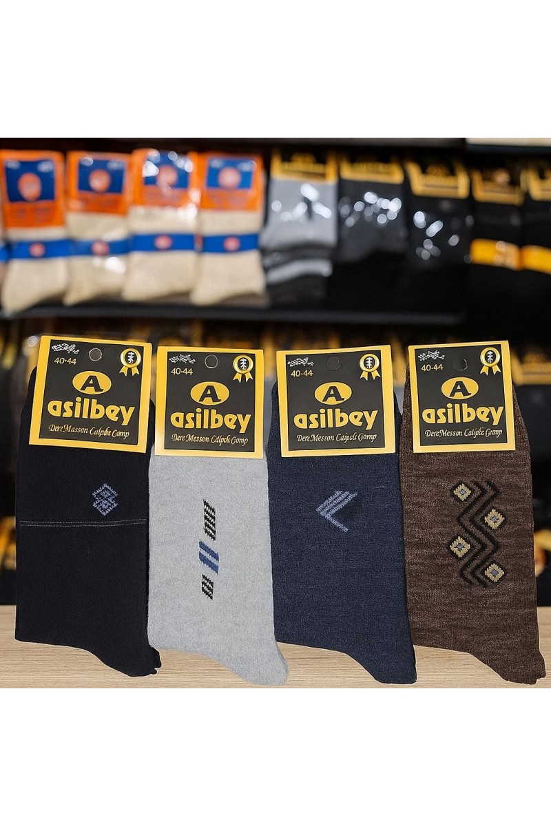 Asilbey Erkek Çorap 12 li
