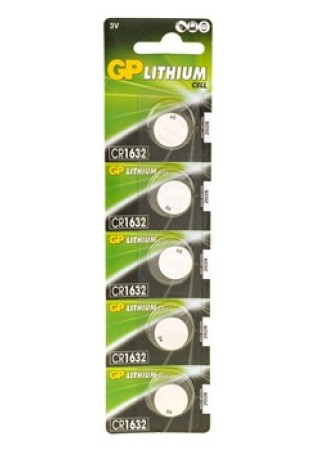 GP CR1632 5 Adet 3V Lithium Para Pil
