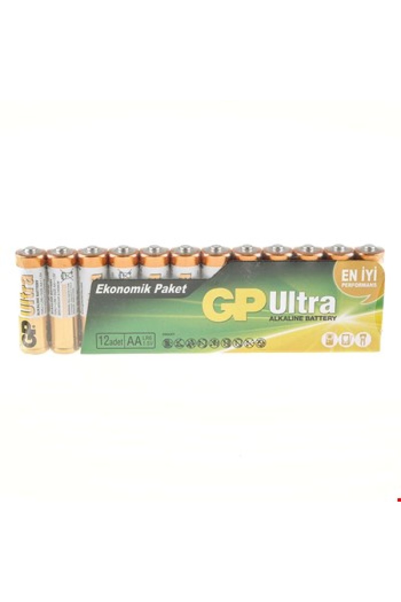 GP Batteries GP15G-VS12 Greencel 12'li Paket R6 AA Boy Çinko Kalem Pil