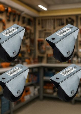 4 'lü TEKER SABİT 50 LİK SİYAH