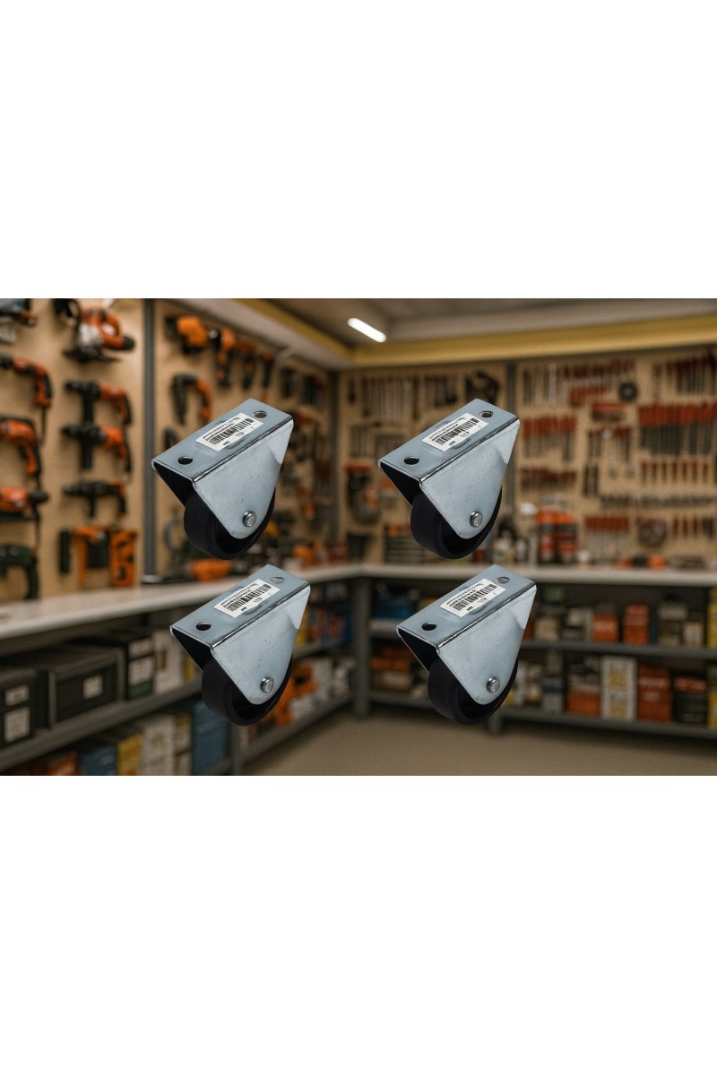 4 'lü TEKER SABİT 50 LİK SİYAH