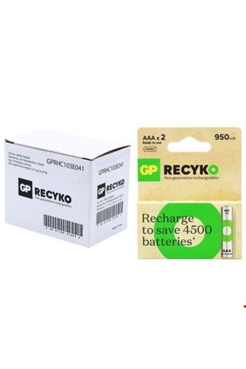 GP E411 Usb Şarj Cihaz + 4 Adet AAA 950 Mah Şarjlı İnce Kalem Pil Şarjlı İnce Kalem Pil