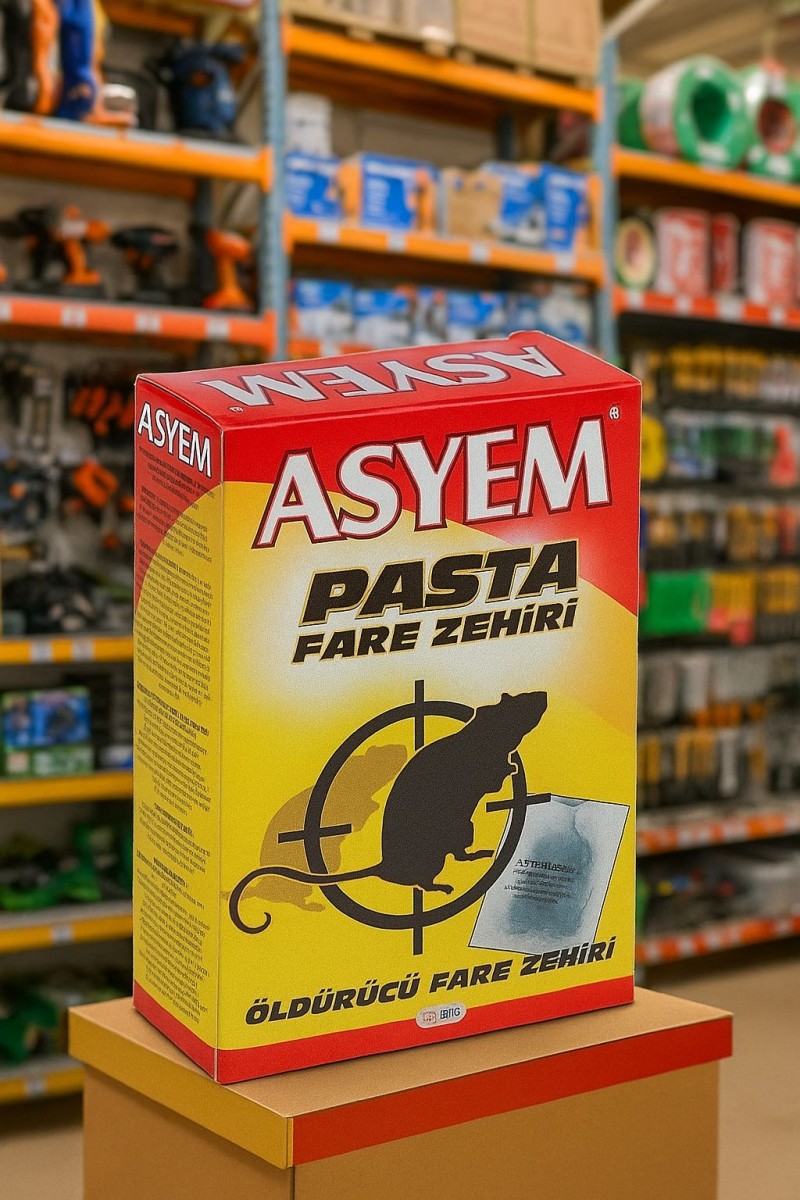 Asyem Pasta Fare Zehiri Öldürücü Fare Zehiri 100gr