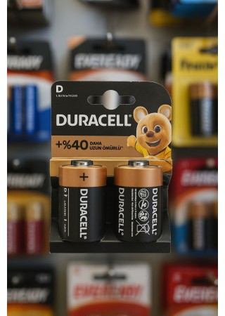 Duracell Alkalin C 2'li Orta Boy Pil