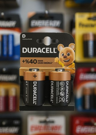 Duracell Alkalin C 2'li Orta Boy Pil