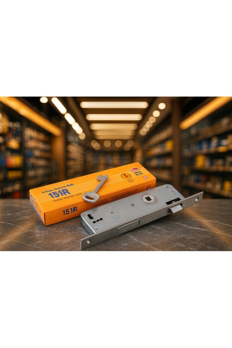 KALE 151R EKSTRA GÖMME KAPI KİLİDİ TEK.ANAHTARLI