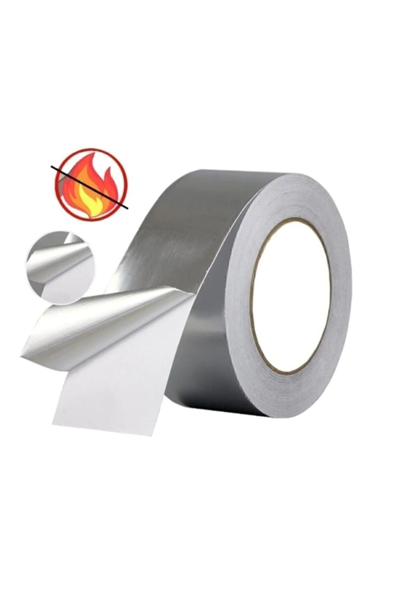 Alüminyum Yanmaz Folyo Bant Tamir Soba Boru Bandı Folyo Bant 10 METRE