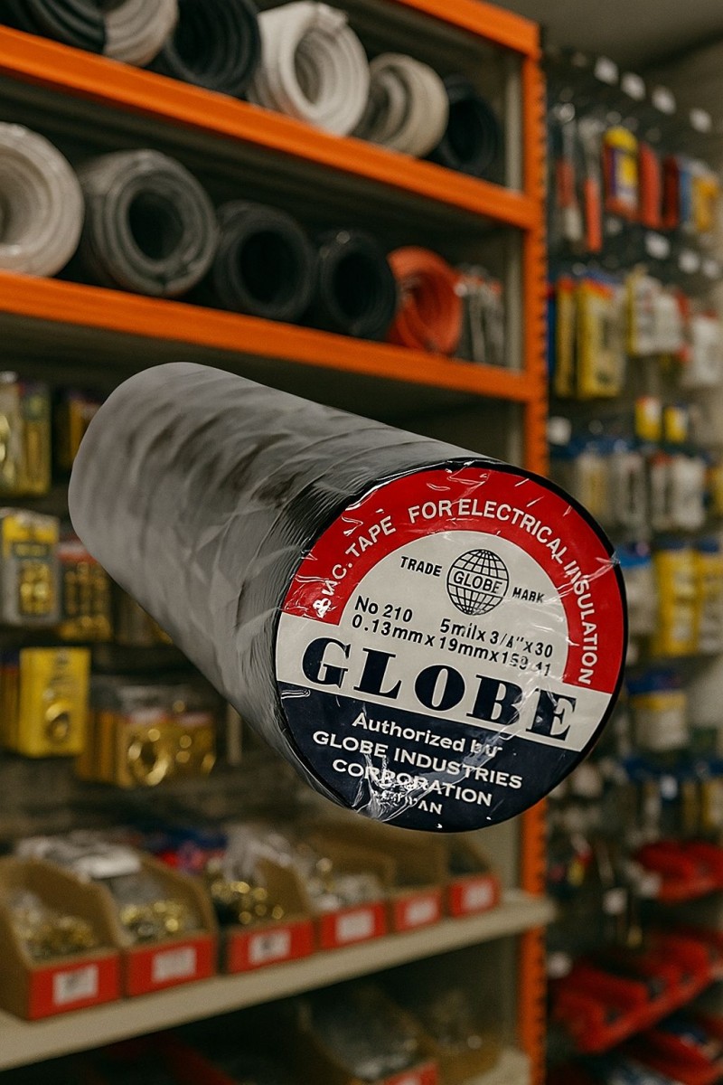 Globe Siyah Plastik Izole Elektrik Bandı -10' Lu Paket