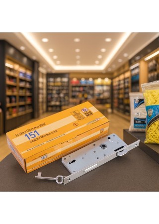 KALE 151 İÇ KAPI GÖMME KİLİDİ TEK ANAHTARLI NİKEL