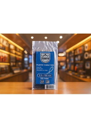 Zenith 2,5x100 mm 100 Adet Siyah Kablo Bağı Plastik Cırt Kelepçe
