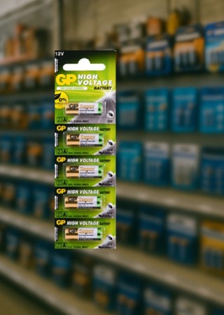 GP Alkalin 23A 12V 5'li Blister Alkalin Çakmak Pili