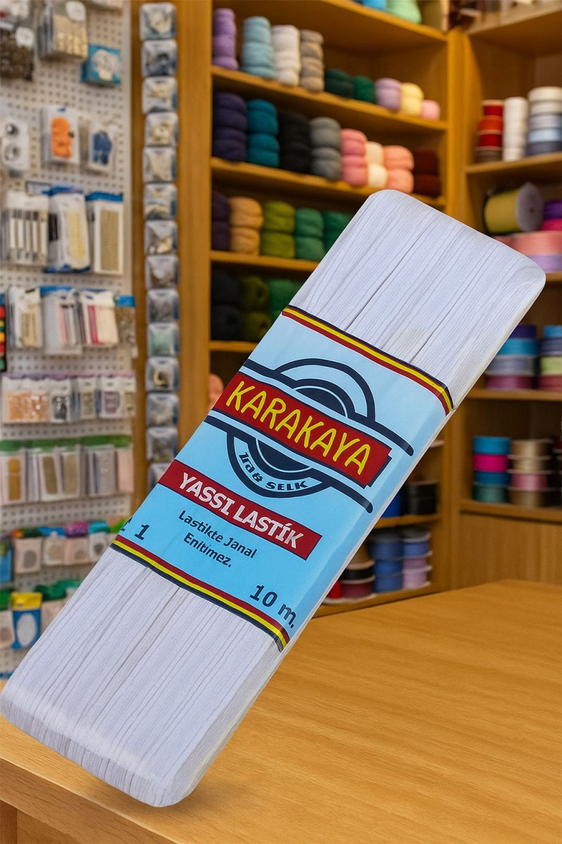 10 Metre Yassı Etek Lastiği 