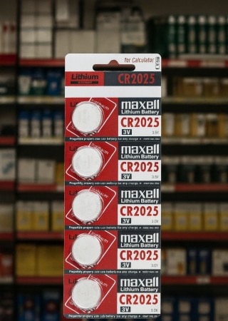 Maxell CR2025 5'li 3 V Lityum Blister Pil