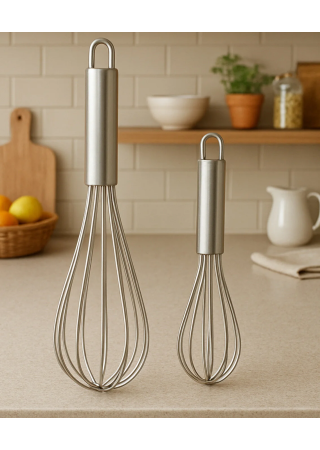  KALIN AĞIR Paslanmaz Çelik 2’Li Çırpıcı Seti Pratik Yumurta Sos Karıştırıcı Çırpma Teli