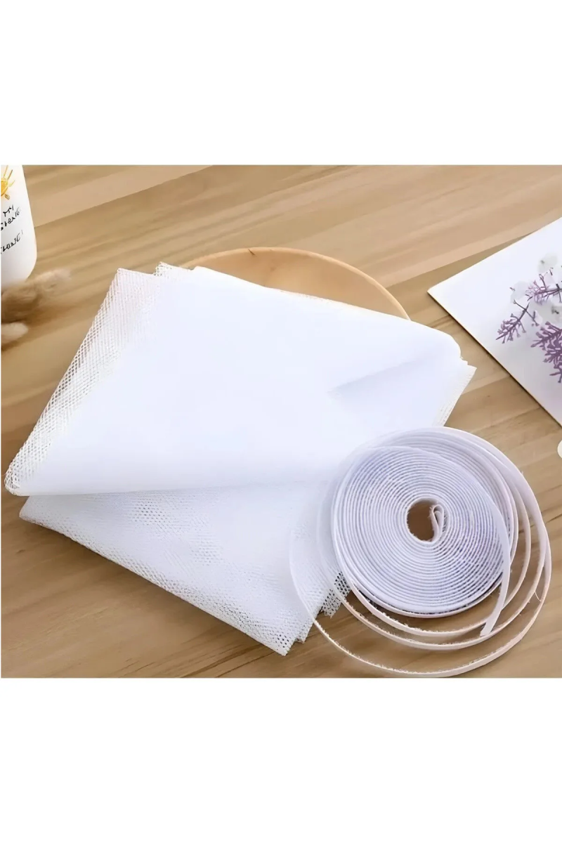  Dayanıklı Kolay Kullanım Yapışkanlı Cırt Cırtlı Tek Kanat Pencere Sineklik - 75x125