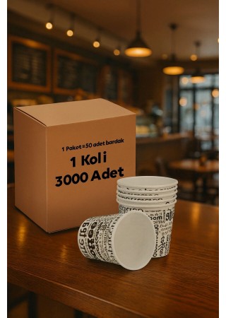 3000 Adet 6.5 Oz Karton Bardak