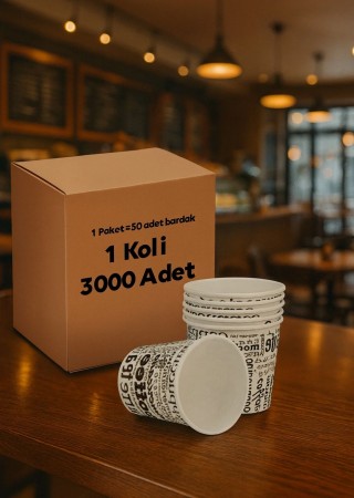 3000 Adet 6.5 Oz Karton Bardak