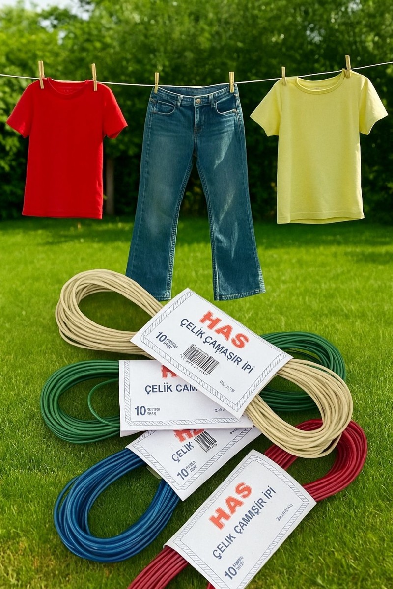 Çelik Çamaşır Ipi 10 Metre 1 Adet