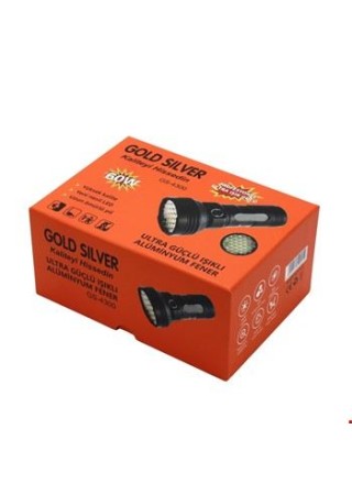 Fener Gold Silver Şarjlı 60 W Ledli Ultra Güçlü Alüminyum  GS4300 