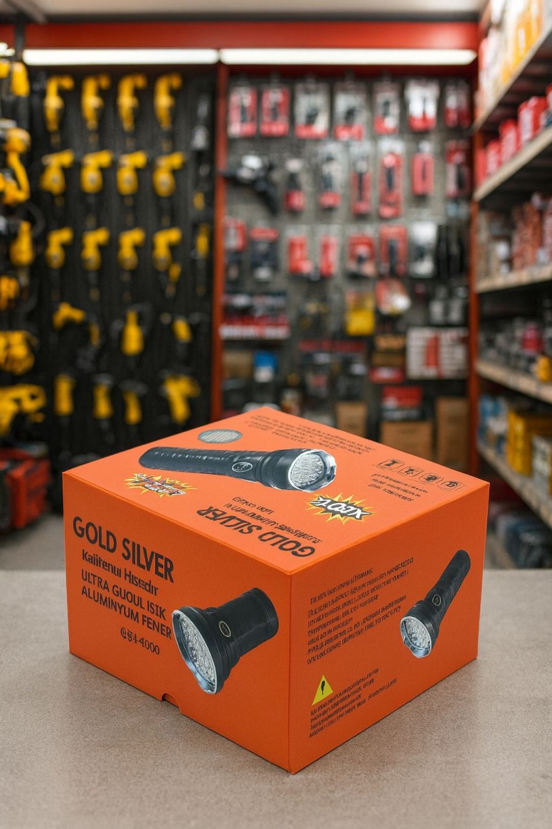 Fener Gold Silver Şarjlı 100 W Ledli Ultra Güçlü Alüminyum GS4400