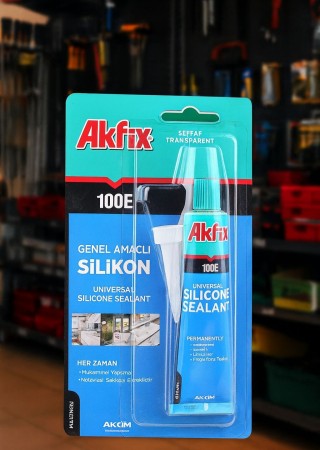 Akfix SA111 100E 50 ml Şeffaf Silikon