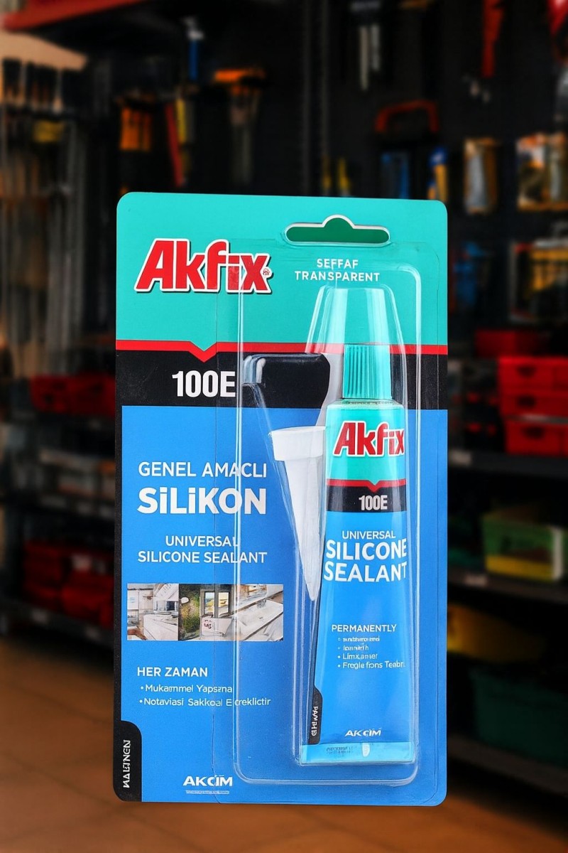 Akfix SA111 100E 50 ml Şeffaf Silikon