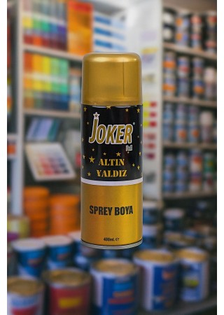 Joker 400 ml Sarı Yaldız Boya