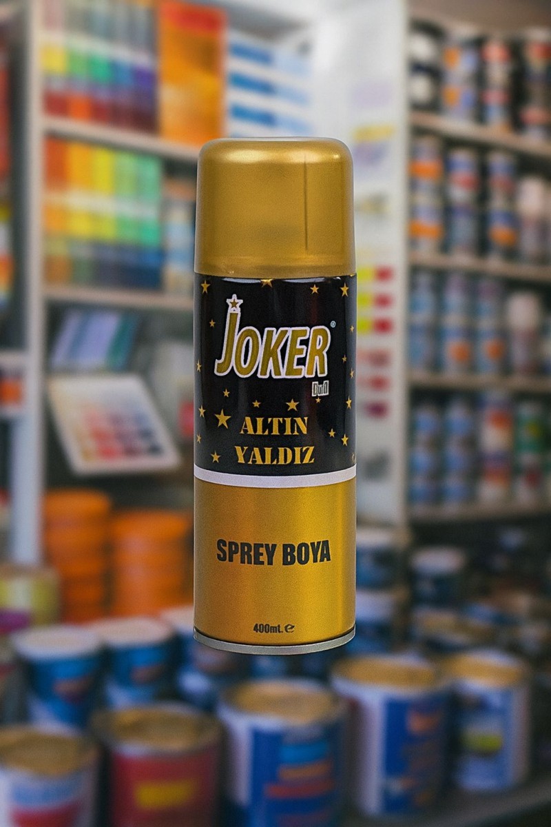 Joker 400 ml Sarı Yaldız Boya