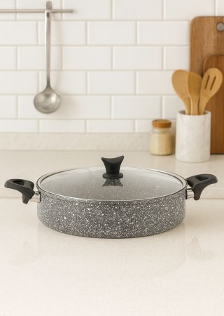 Taç 3404 Ultra Granit 28 cm Basık Tencere