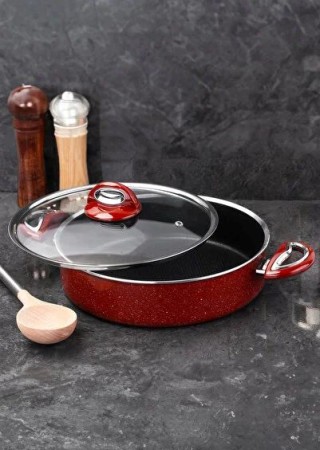 Taç Granit 24 cm Basık Tencere