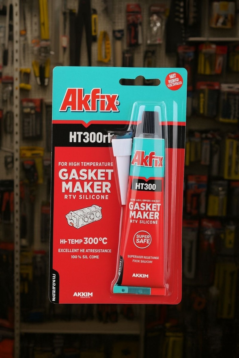 Akfix SA215 HT300 Kırmızı 50 ml Tüp Yüksek Isı Silikonu