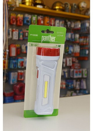 Fener Panther Usb Şarjlı Solar  PT-9930 2 Wat Cob Led
