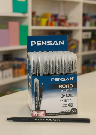 Pensan 2270 Büro Siyah  50'li Tükenmez Kalem