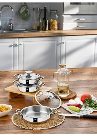 Taç Tac-3496 Vitali 6 Parça Çelik Sahan Seti