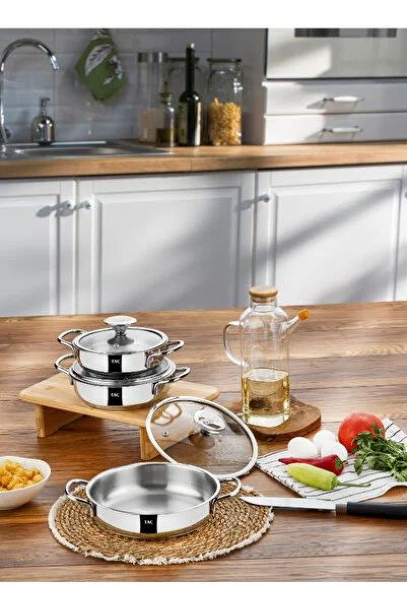 Taç Tac-3496 Vitali 6 Parça Çelik Sahan Seti