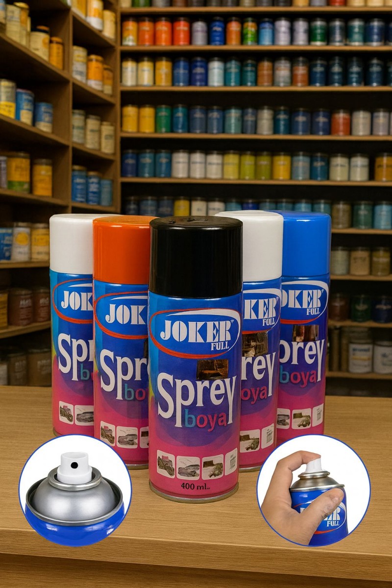 Akçalı 400 ml T-solvent Bazlı Mat Siyah Sprey Boya