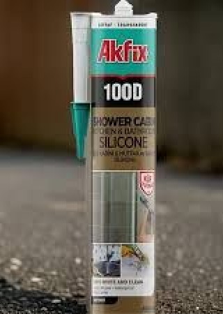 Akfix 100D Beyaz 310 ml Duşakabin Silikonu