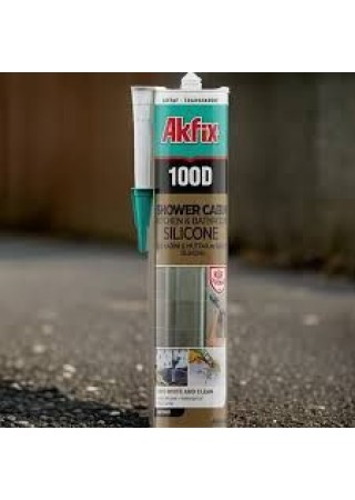 Akfix 100D Beyaz 310 ml Duşakabin Silikonu