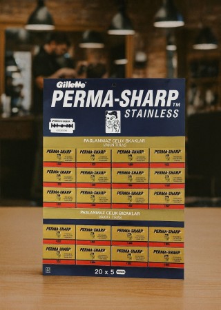Gillette 100'lü 20x5 Permasharp Stainless Yaprak Tam Jilet