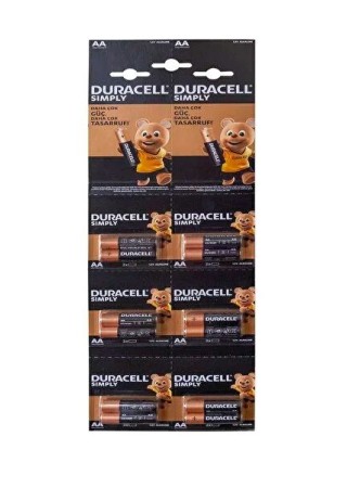 Duracell Alkalin AA 12'li Kartela Kalem Pil