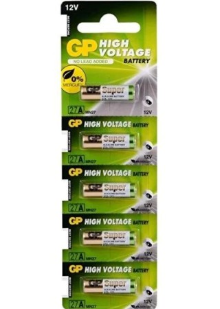 GP 27A İnce 12V Alarm 5'li Pil