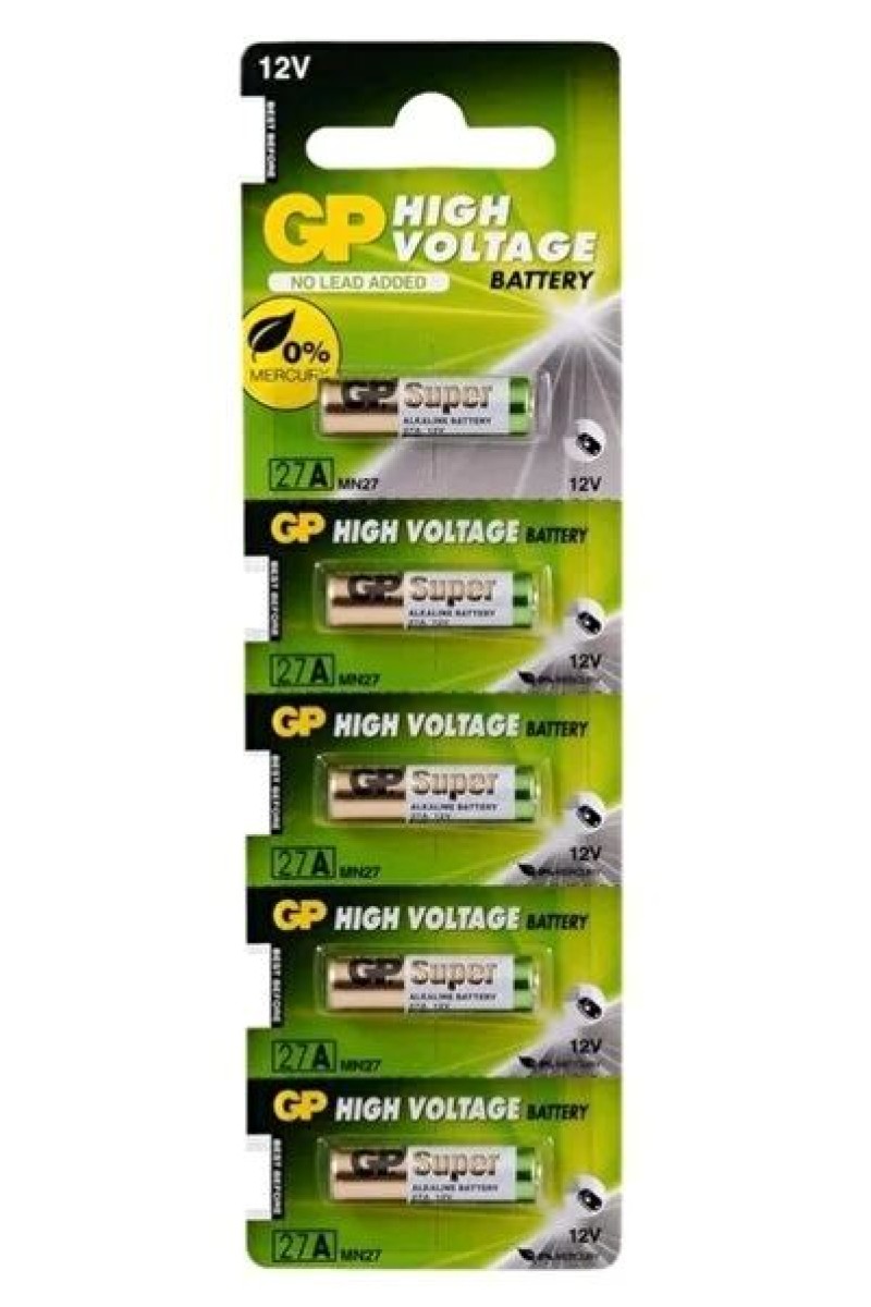 GP 27A İnce 12V Alarm 5'li Pil