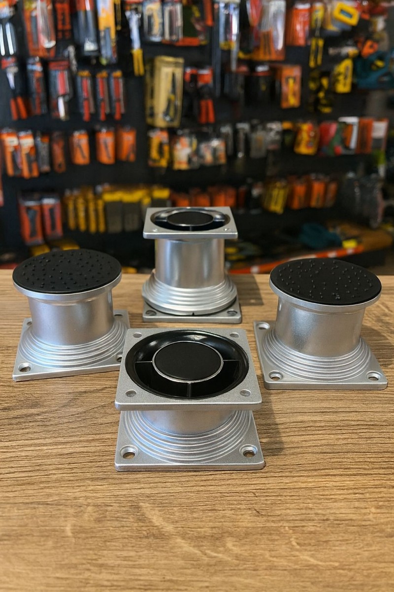  4 lü Masa Ayağı Selçuk Krom 5 CM Saten