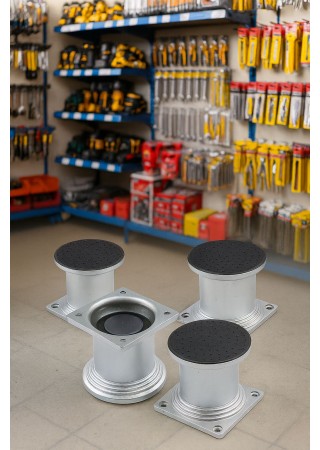 4 lü Masa Ayağı Selçuk Krom 8 CM