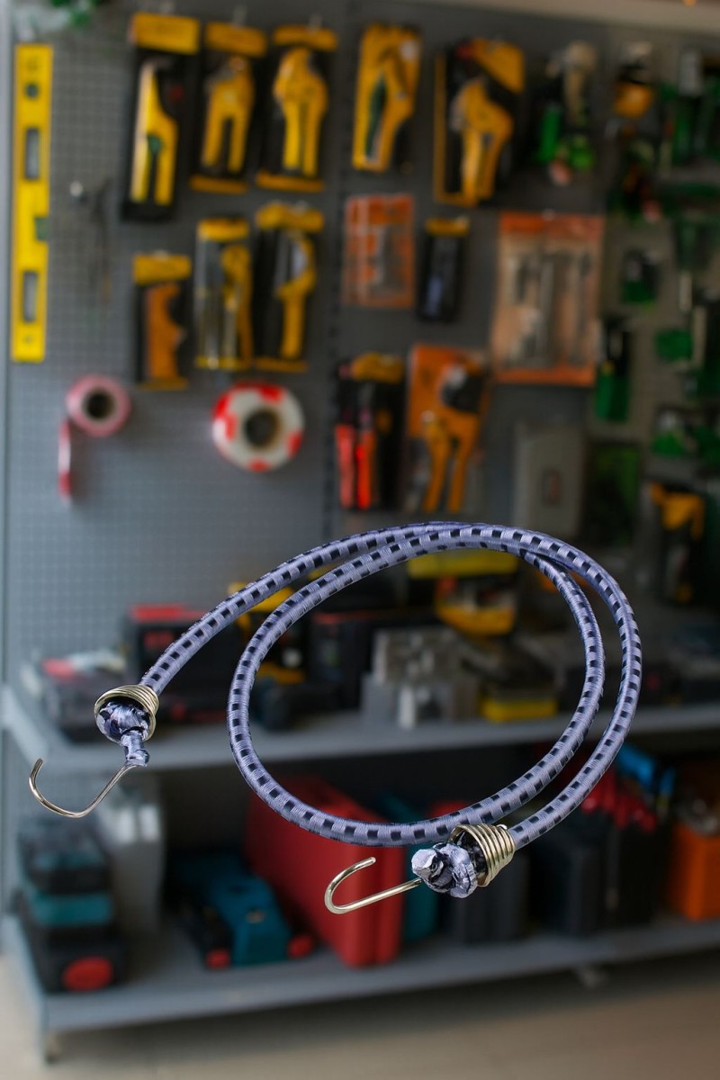 20 mm x 90 cm Geniş Kancalı Oto Araç Araba Bagaj Lastiği Bisiklet Sabitleme Yük Taşıma Lastik