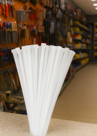 Zenith 100 Adet 3.6 x 150 mm Kablo Bağı+Plastik Beyaz Cırt Kelepçe