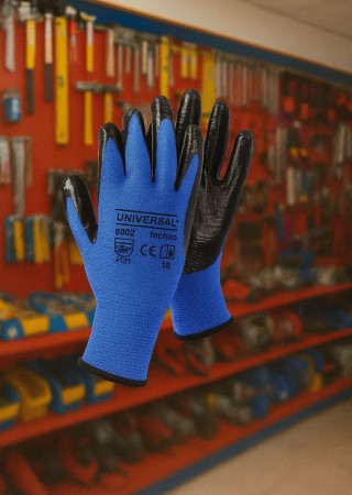 Universal Techno Mavi Siyah No 10 Eldiven