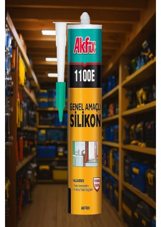 Akfix 1100E 280 gr Şeffaf Genel Amaçlı Silikon