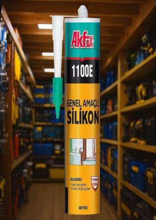 Akfix 1100E 280 gr Şeffaf Genel Amaçlı Silikon
