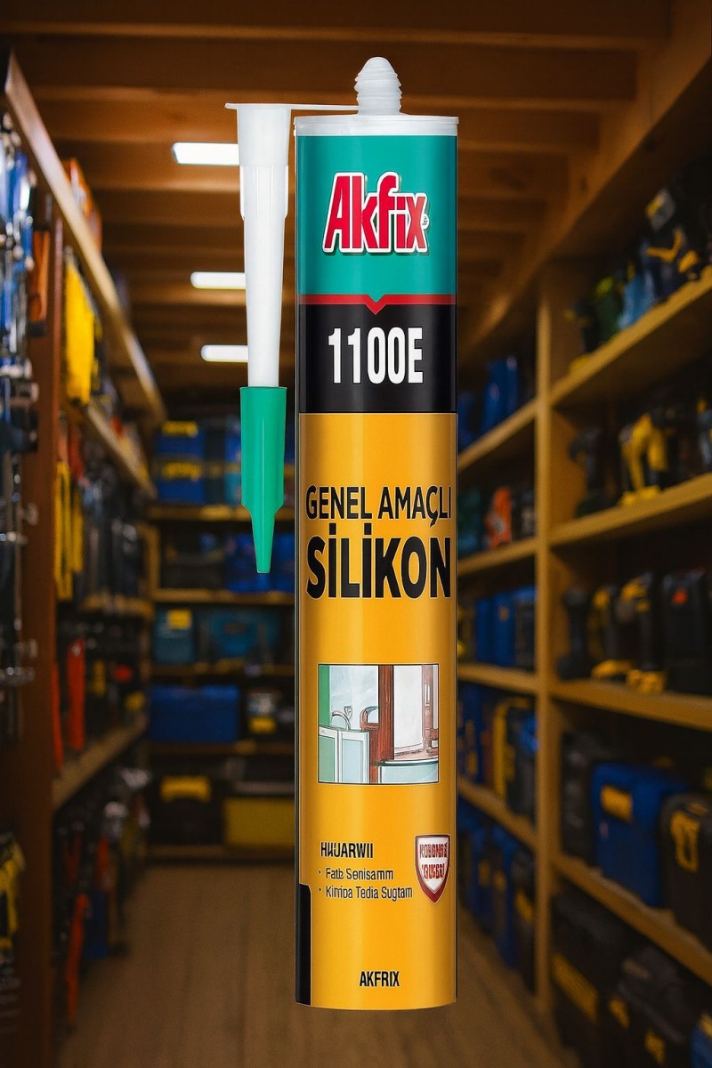 Akfix 1100E 280 gr Şeffaf Genel Amaçlı Silikon